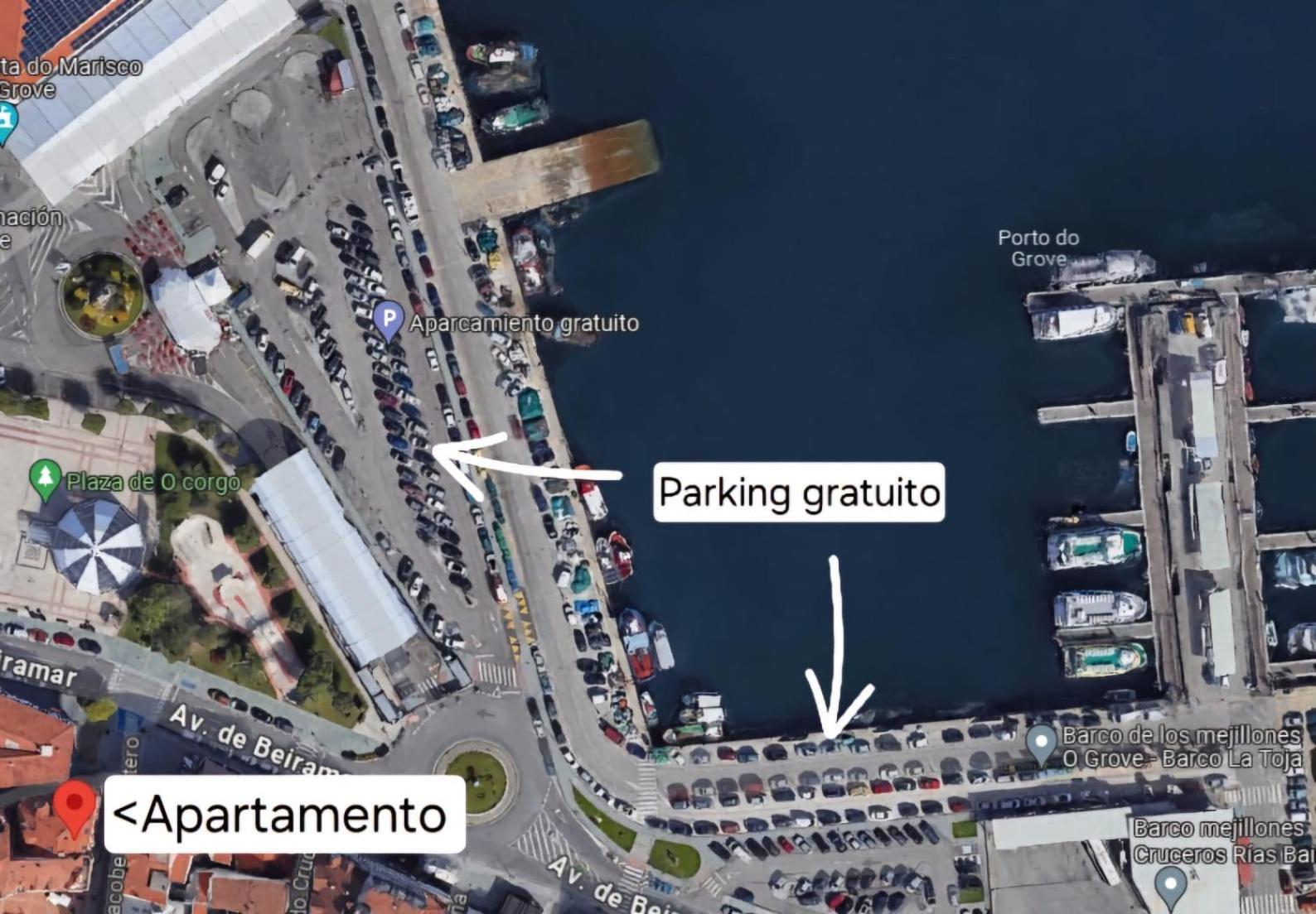 Appartamento P2 O Grove Centro Con Vistas Al Mar Esterno foto